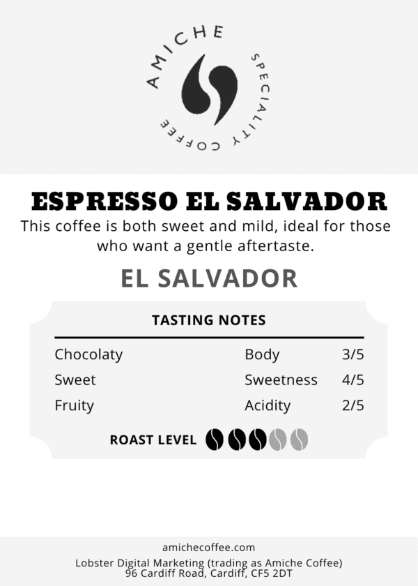 Single Origin Coffee Espresso El Salvador 3