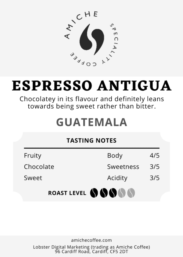 Single Origin Coffee Espresso Antigua 3