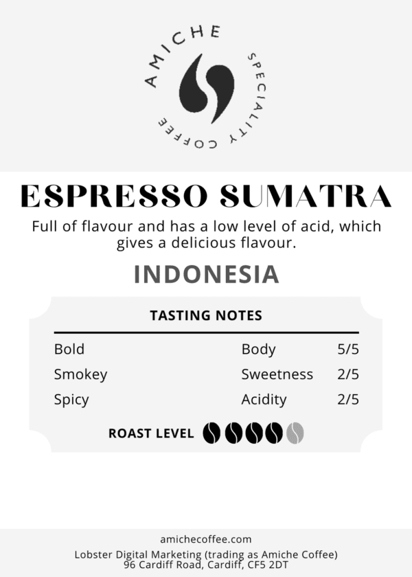 Single Origin Coffee Espresso Sumatra 2